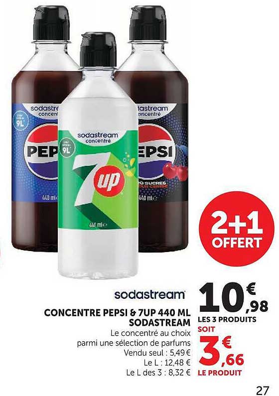 CONCENTRE PEPSI & 7UP 440 ML SODASTREAM