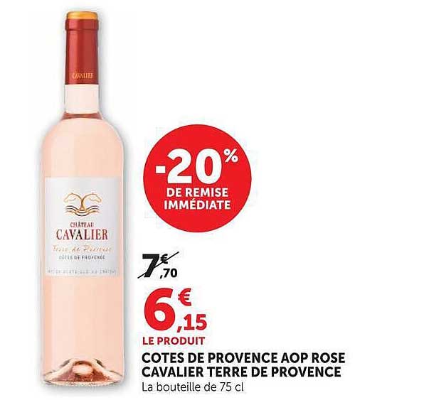 CÔTES DE PROVENCE AOP ROSE CAVALIER TERRE DE PROVENCE