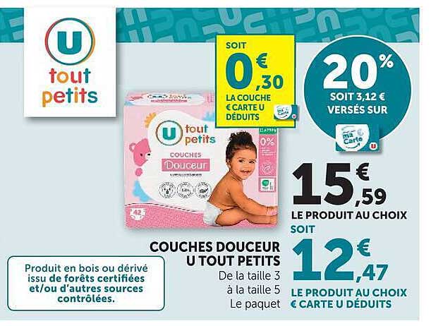 COUCHES DOUCEUR U TOUT PETITS