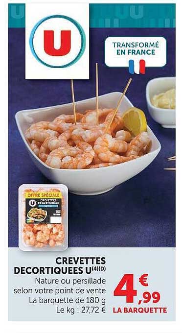 CREVETTES DECORTIQUEES U (4)(D)