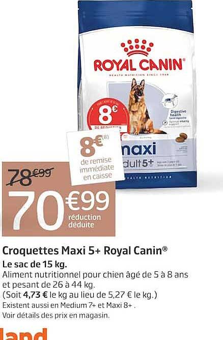 Croquettes Maxi 5+ Royal Canin®