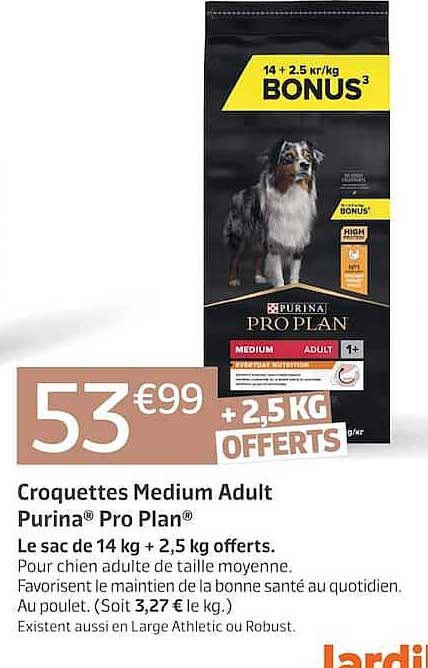 Croquettes Medium Adult Purina® Pro Plan®