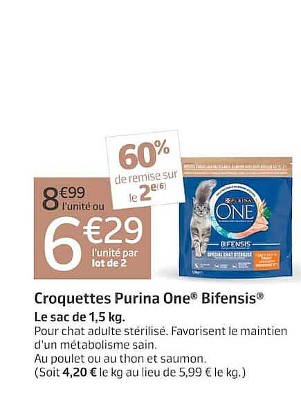 Croquettes Purina One® Bifensis®