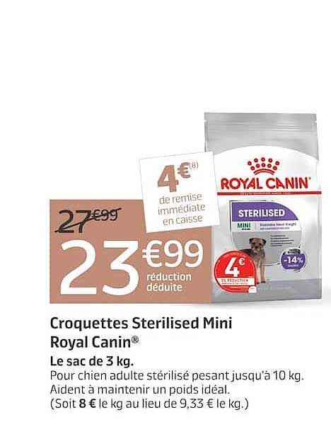 Croquettes Sterilised Mini Royal Canin®