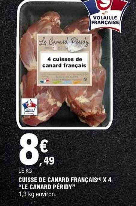 CUISSE DE CANARD FRANCAIS(1) X 4 “LE CANARD PÉRIDY”
