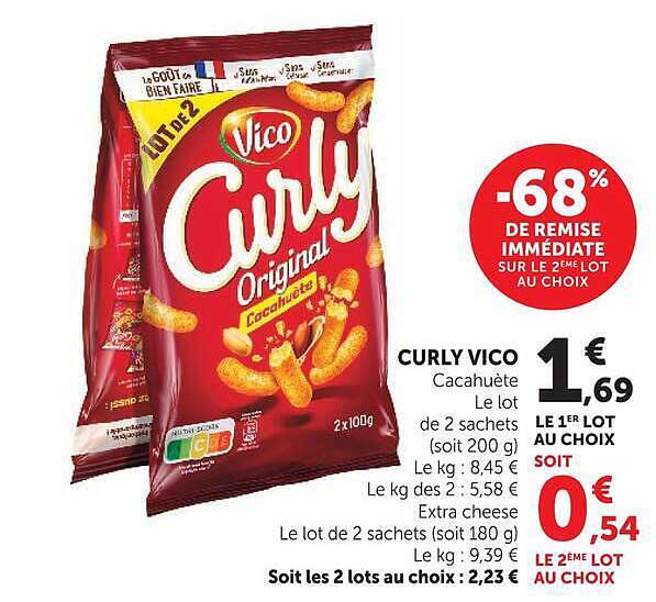 CURLY VICO Cacahuète
