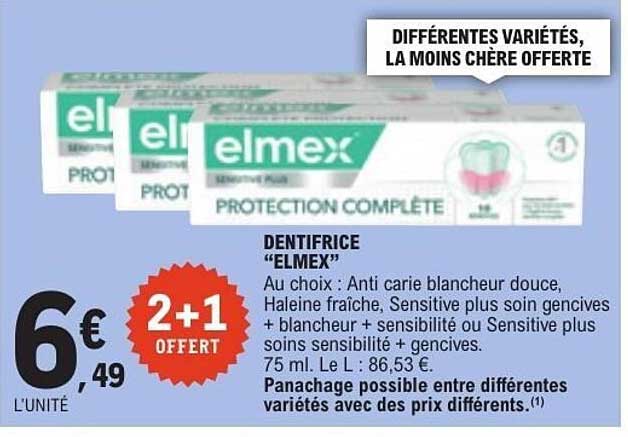 DENTIFRICE "ELMEX"