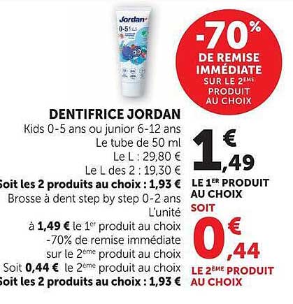 DENTIFRICE JORDAN