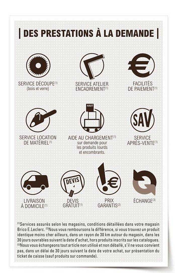 DES PRESTATIONS À LA DEMANDE