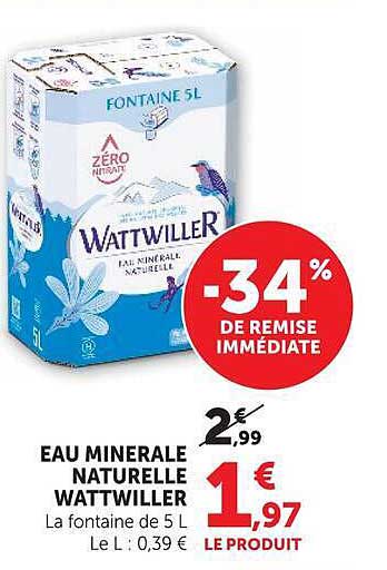 EAU MINERALE NATURELLE WATTWILLER