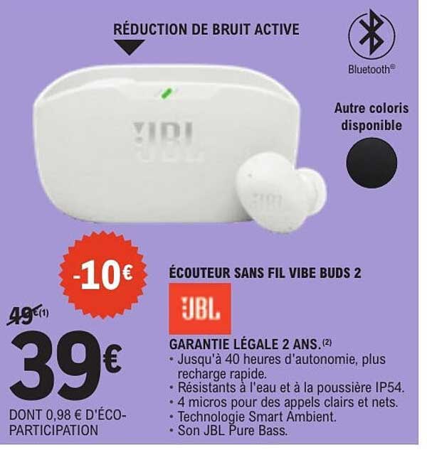 ÉCOUTEUR SANS FIL VIBE BUDS 2