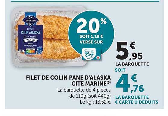FILET DE COLIN PANE D'ALASKA CITE MARINE(6)