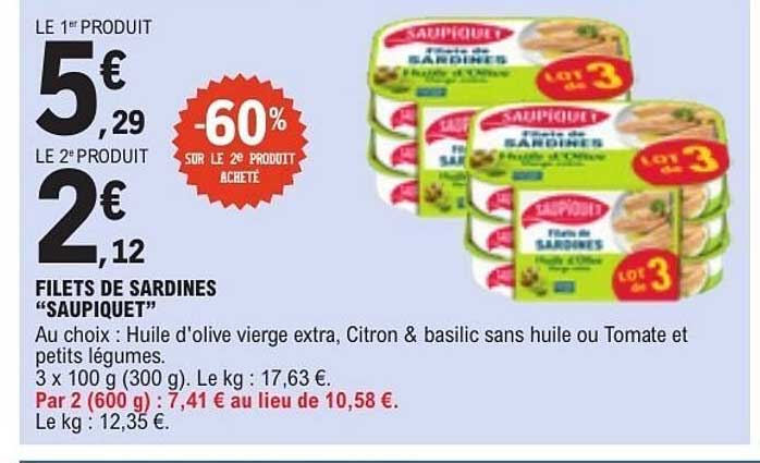 FILETS DE SARDINES “SAUPIQUET”