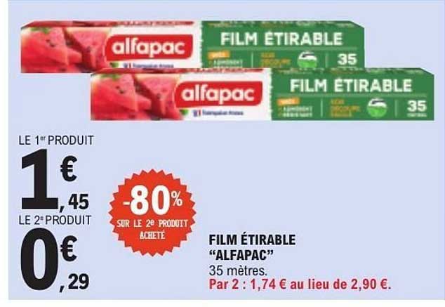 FILM ÉTIRABLE “ALFAPAC” 35 mètres.