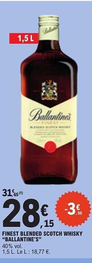 FINEST BLENDED SCOTCH WHISKY “BALLANTINE’S”