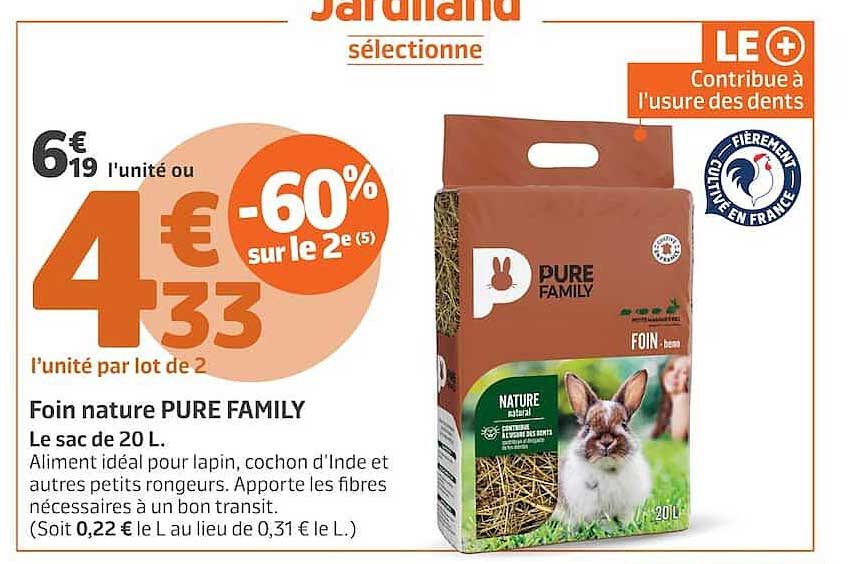 Foin nature PURE FAMILY