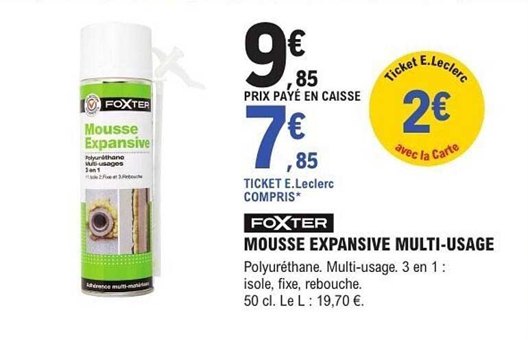 FOXTER MOUSSE EXPANSIVE MULTI-USAGE