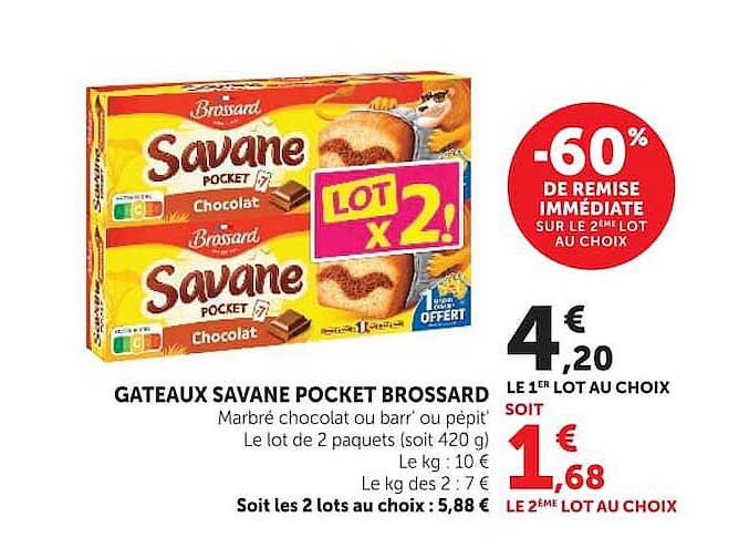 GATEAUX SAVANE POCKET BROSSARD