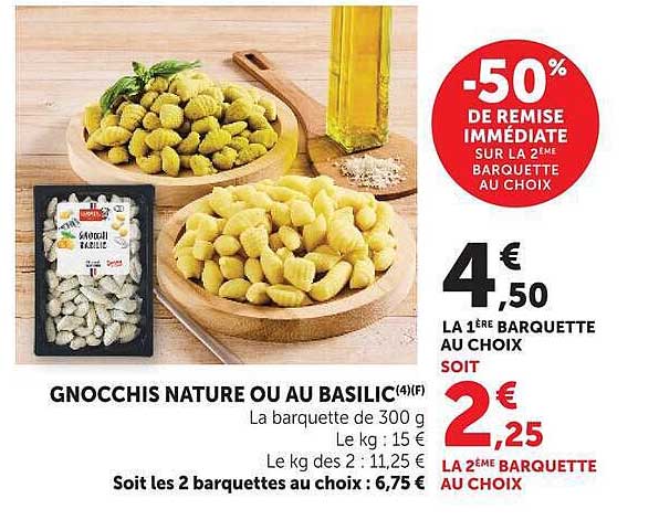 GNOCCHIS NATURE OU AU BASILIC(4)(F)