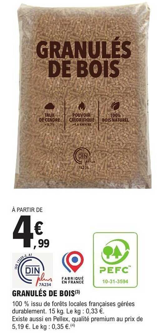 GRANULÉS DE BOIS
