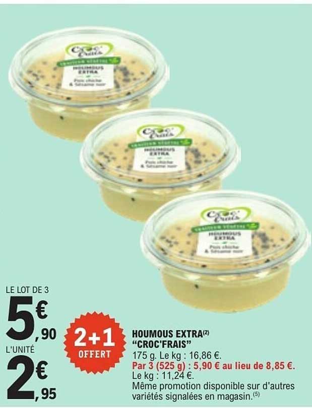 HOUMOUS EXTRA “CROC’FRAIS”