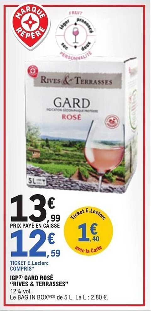 IGP(7) GARD ROSÉ “RIVES & TERRASSES”