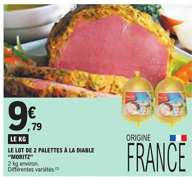 LE LOT DE 2 PALETTES À LA DIABLE “MORITZ”