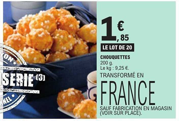LE LOT DE 20 CHOUQUETTES