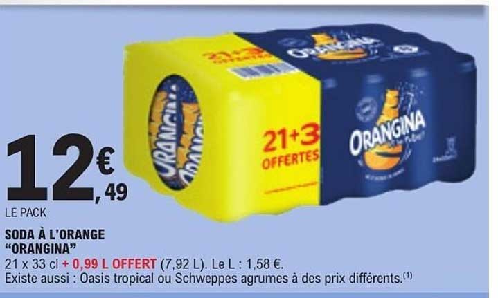 LE PACK SODA À L'ORANGE “ORANGINA”
