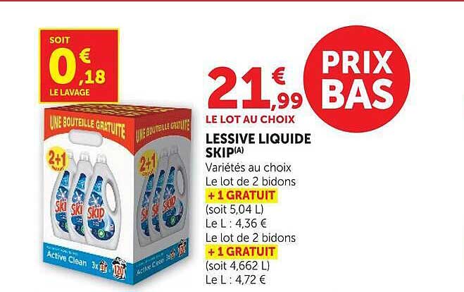 LESSIVE LIQUIDE SKIP(A)