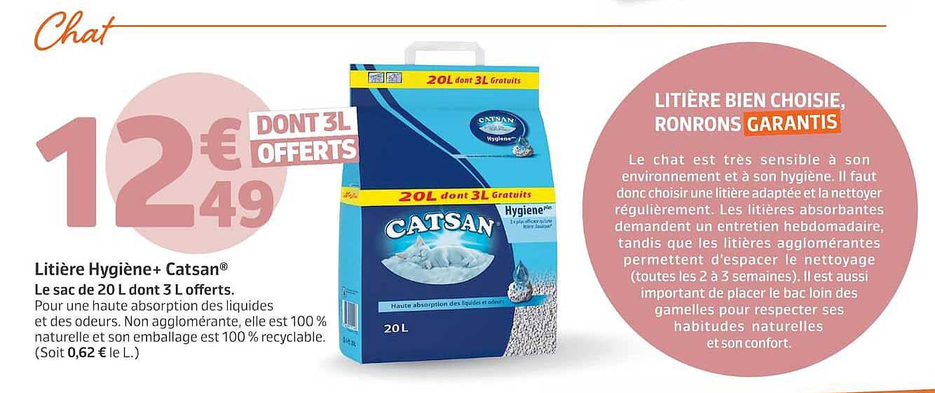 Litière Hygiène+ Catsan®