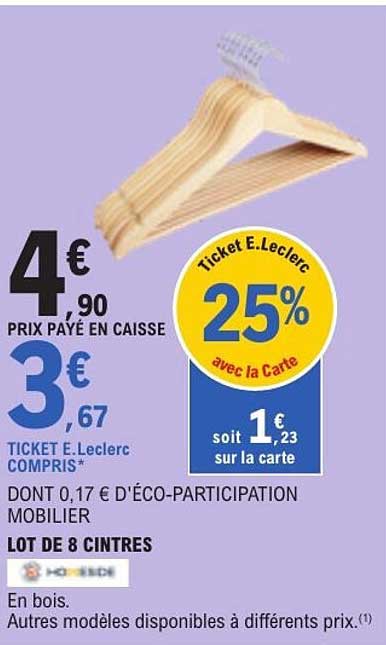 LOT DE 8 CINTRES