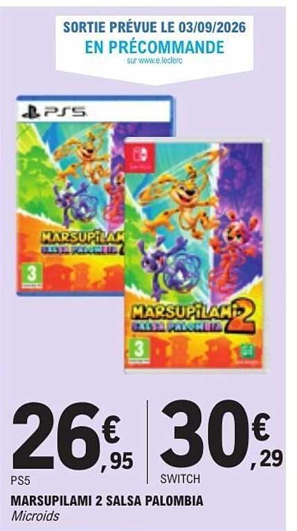 MARSUPILAMI 2 SALSA PALOMBIA