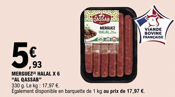 MERGUEZ(2) HALAL X 6 “AL QASSAB”