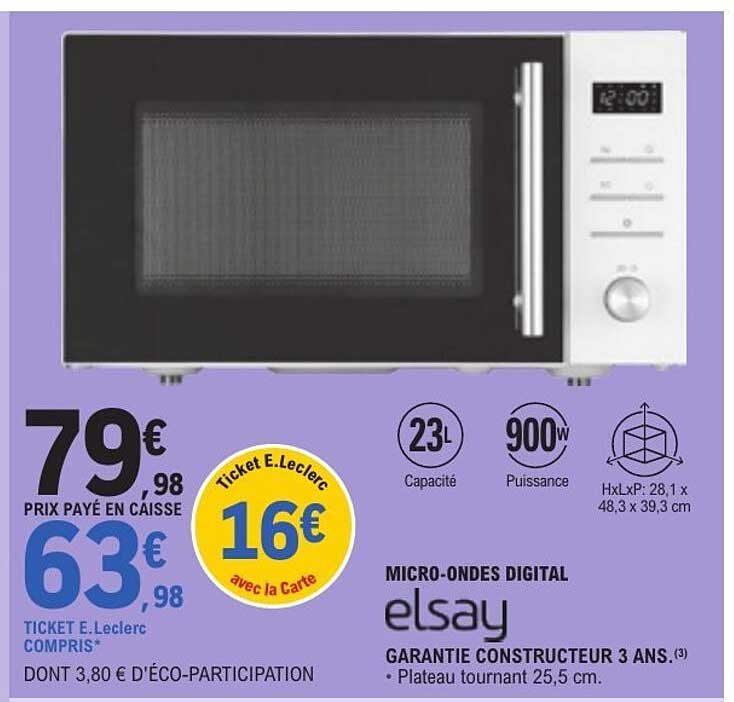 MICRO-ONDES DIGITAL elsay