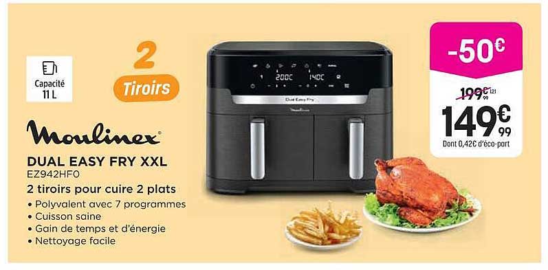 Moulinex DUAL EASY FRY XXL EZ942HF0