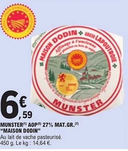 MUNSTER(1) AOP(5) 27% MAT.GR.(7) "MAISON DODIN"