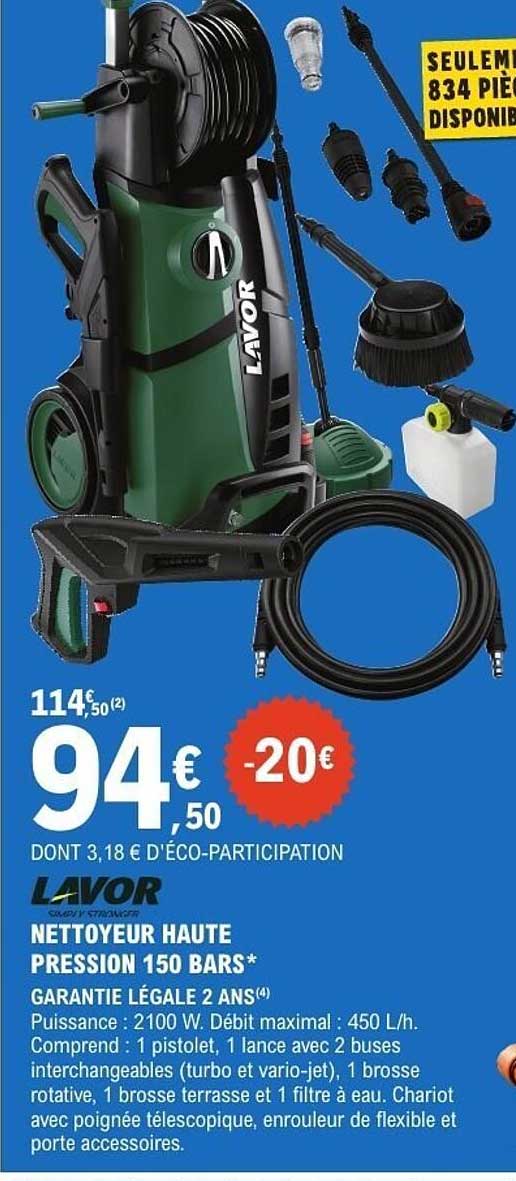 NETTOYEUR HAUTE PRESSION 150 BARS*