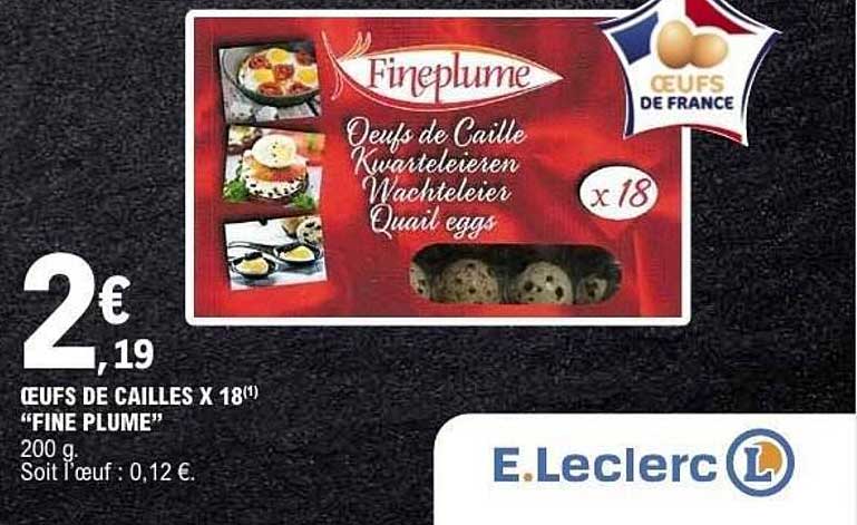 ŒUFS DE CAILLES X 18"
