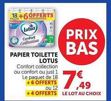 PAPIER TOILETTE LOTUS