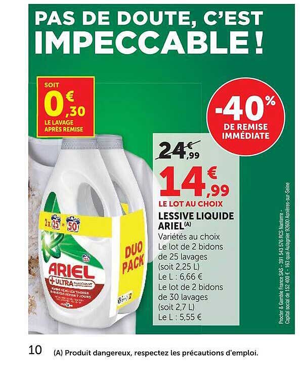 PAS DE DOUTE, C’EST IMPECCABLE !