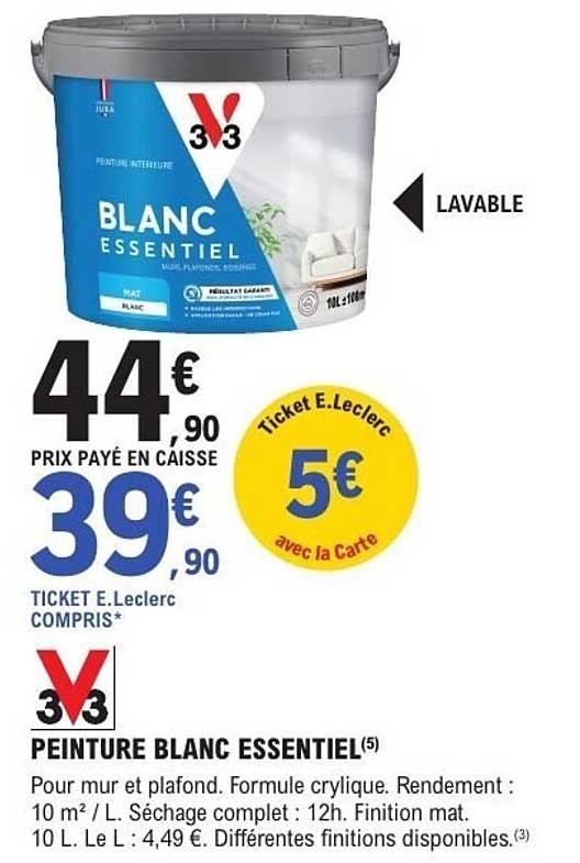 PEINTURE BLANC ESSENTIEL