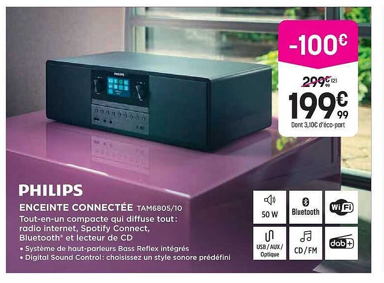PHILIPS ENCEINTE CONNECTÉE TAM6805/10