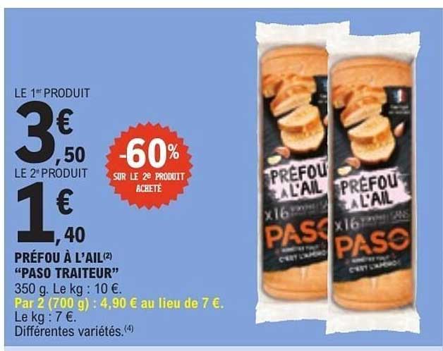 PRÉFOU À L’AIL “PASO TRAITEUR”