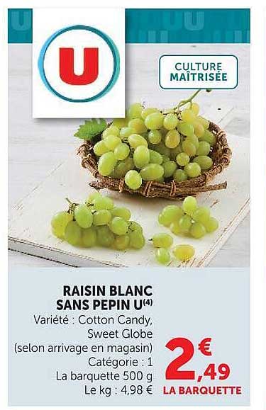RAISIN BLANC SANS PEPIN U
