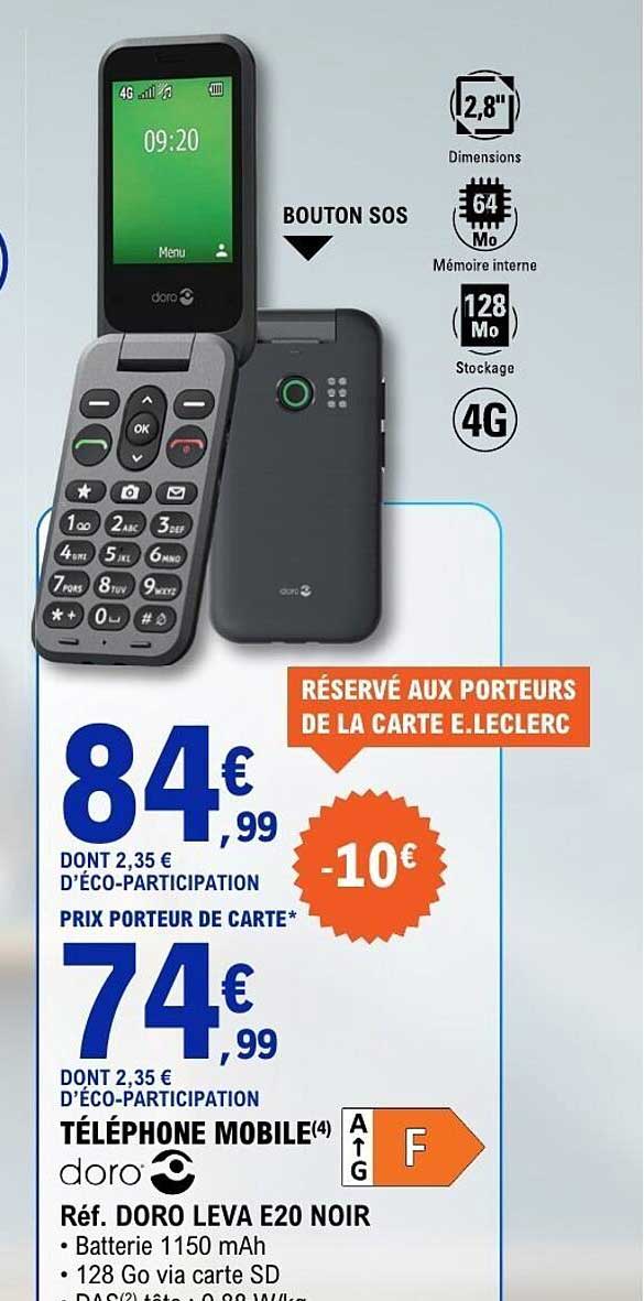 RÉSERVÉ AUX PORTEURS DE LA CARTE E.LECLERC