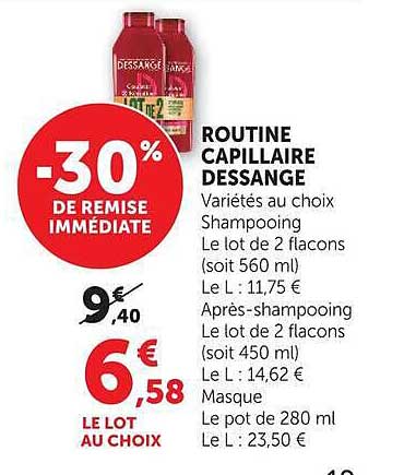 ROUTINE CAPILLAIRE DESSANGE