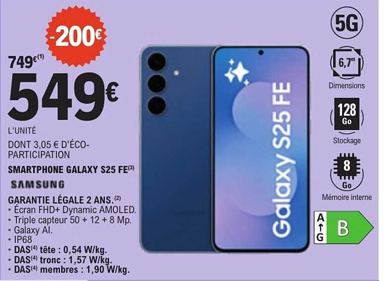 SMARTPHONE GALAXY S25 FE SAMSUNG