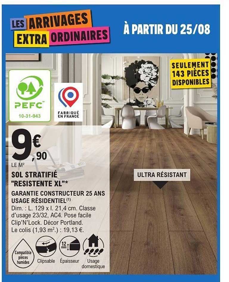 SOL STRATIFIÉ "RESISTENTE XL"**