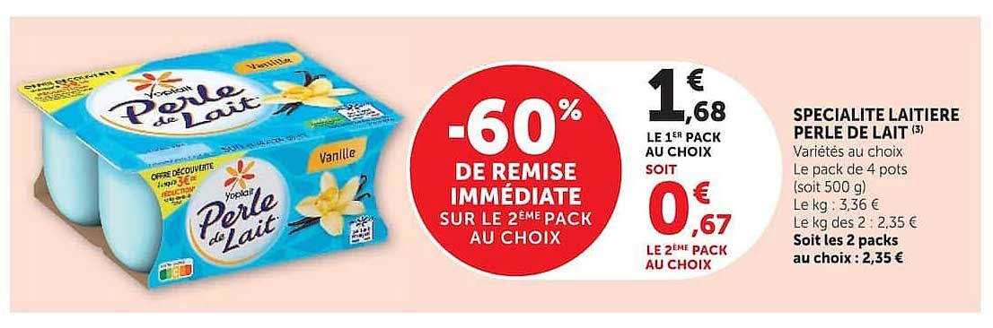 SPECIALITE LAITIERE PERLE DE LAIT